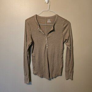 EUC, Aerie Button-Up Henley
